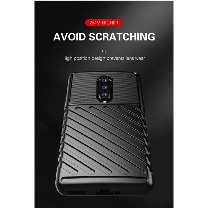 OEM - Thunder Twill Texture Skal OnePlus 8 - Blå