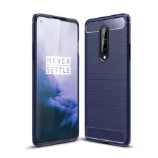 OEM - Carbon Fibre Skal OnePlus 8 - Blå