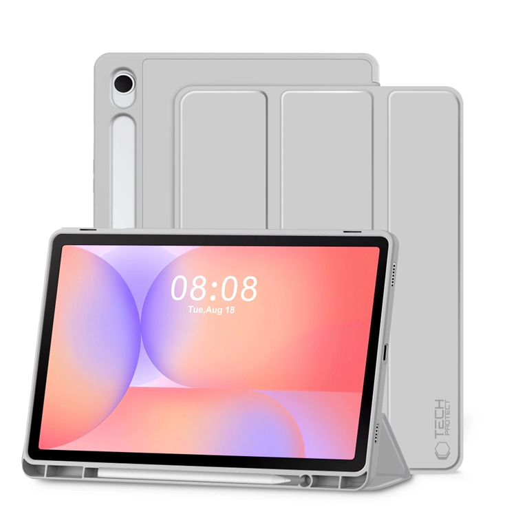 Tech-Protect Galaxy Tab S9 FE Fodral med plats för pennna - Grå | 2353 | AlltMobil