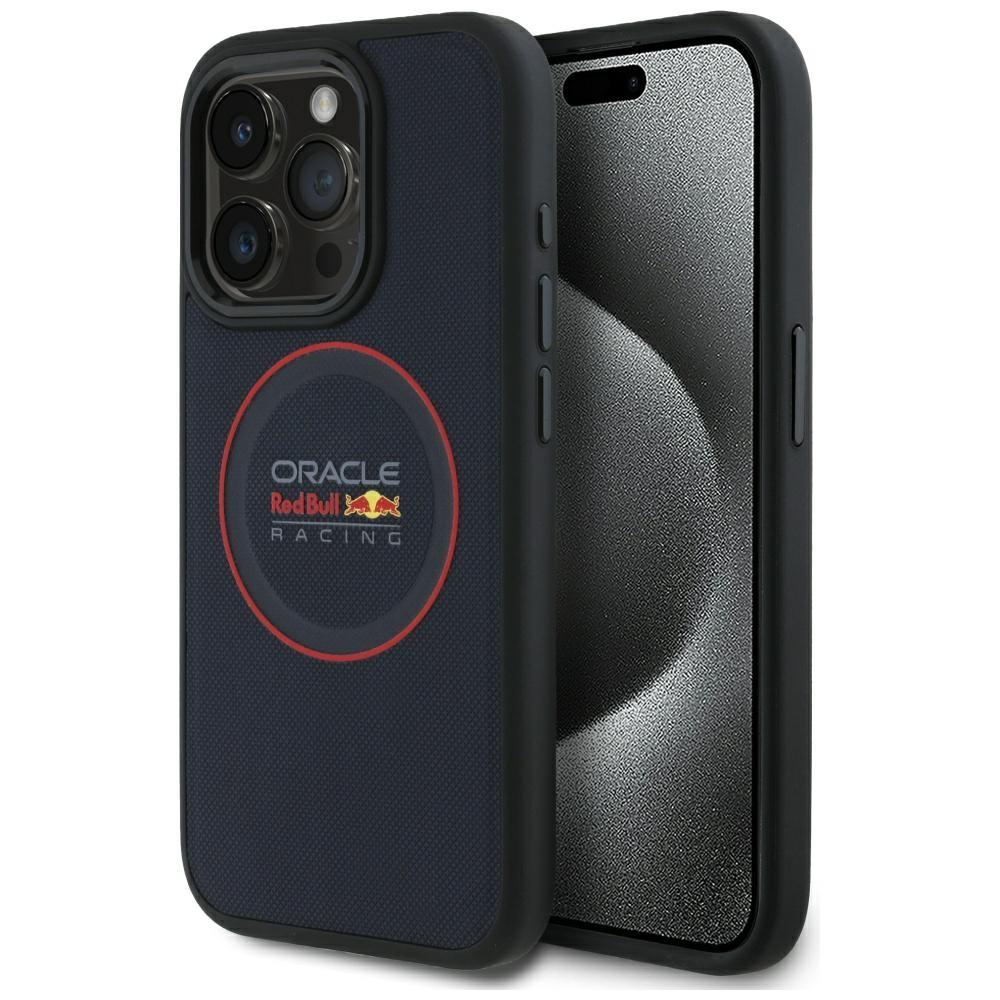 Red Bull Mobilskal till iPhone 15 Pro Max MagSafe Leather Red Ring