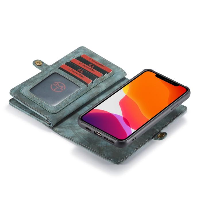 UTGATT4 - CASEME 2-in-1 Plånboksfodral för iPhone 11 Pro Max - Blå