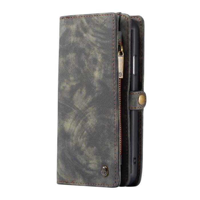 Caseme - CASEME 2-in-1 Plånboksfodral för iPhone 11 Pro Max Detachable - Grå