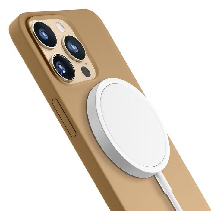 3MK - 3mk iPhone 14 Pro Max Mobilskal Magsafe Hardy - Guld