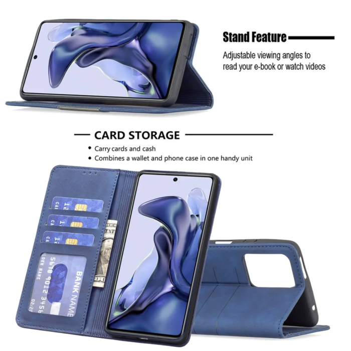 UTGATT - BINFEN COLOR Xiaomi 11T/11T Pro Plånboksfodral - Blå