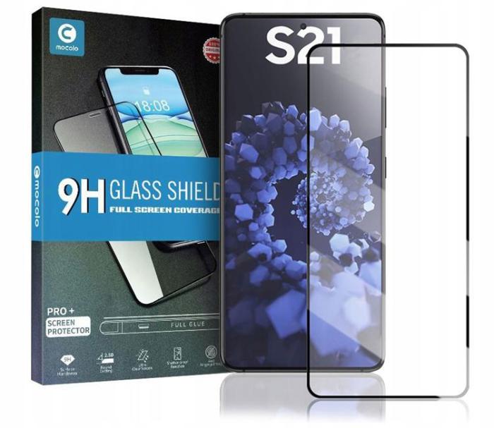 UTGATT1 - Mocolo Full Glue Härdat Glas Galaxy S21 - Svart