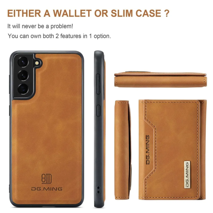 DG.MING - DG.MING Galaxy S23 Plånboksfodral Detachable M2 2in1 - Brun