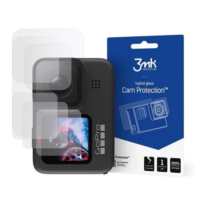 3MK - 3MK GoPro HERO 9/10/11 Hybrid Okrossbart Glas FlexibleGlass