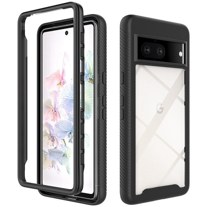 A-One Brand - Google Pixel 7 Skal Acrylic 360 Crystal Clear - Svart