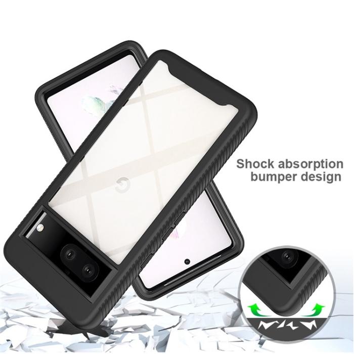A-One Brand - Google Pixel 7 Skal Acrylic 360 Crystal Clear - Svart