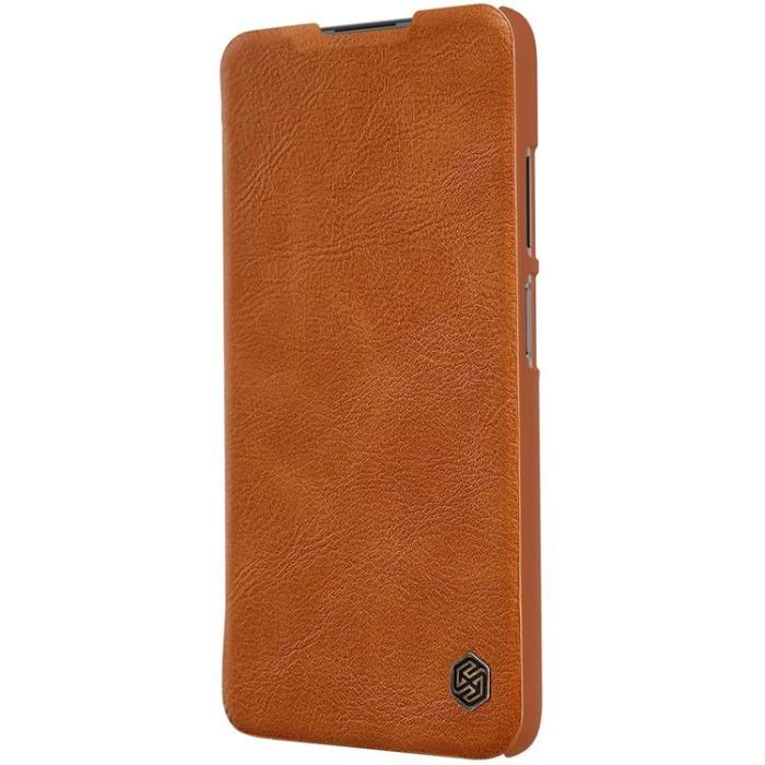 Nillkin - Nillkin Qin Läder Fodral Xiaomi Redmi Note 9T 5G - Brun