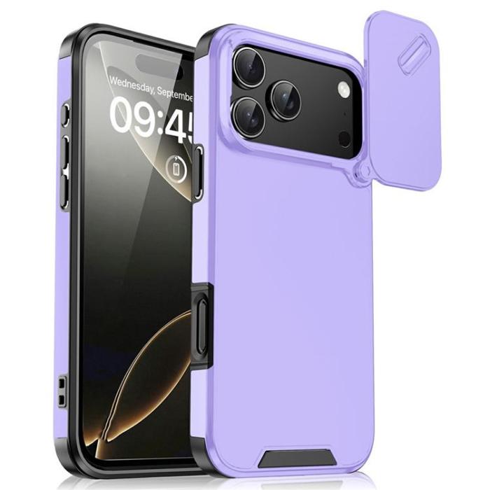 A-One Brand - iPhone 17 Pro Max Mobilskal Slide Kamera - Lila