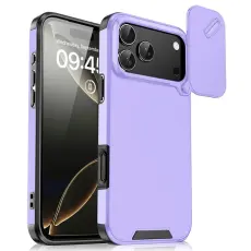 A-One Brand - iPhone 17 Pro Max Mobilskal Slide Kamera - Lila