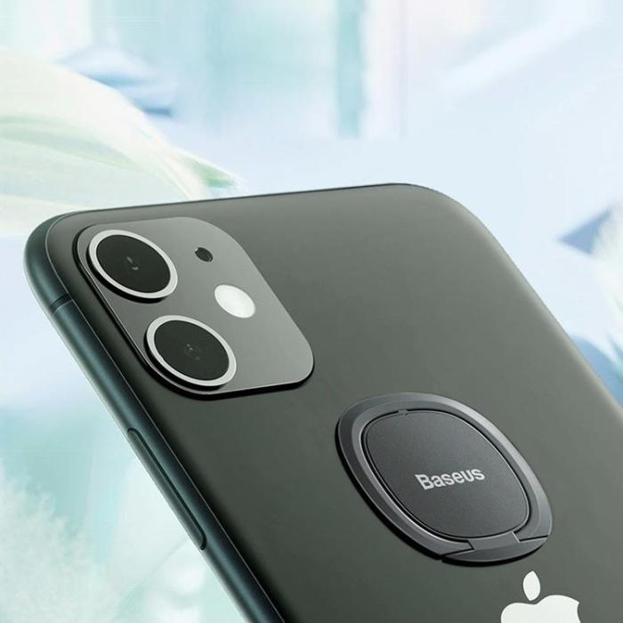 BASEUS - Baseus Ringhållare Ultra-Thin Self-adhesive kickstand - Silver