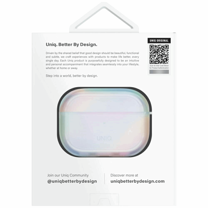 UNIQ - UNIQ AirPods Pro 2 Skal Iridescia Hang - Holo Quartz