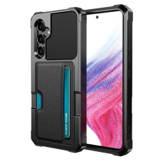 A-One Brand - Galaxy A54 5G Mobilskal ZM02 Korthållare PU Läder - Svart
