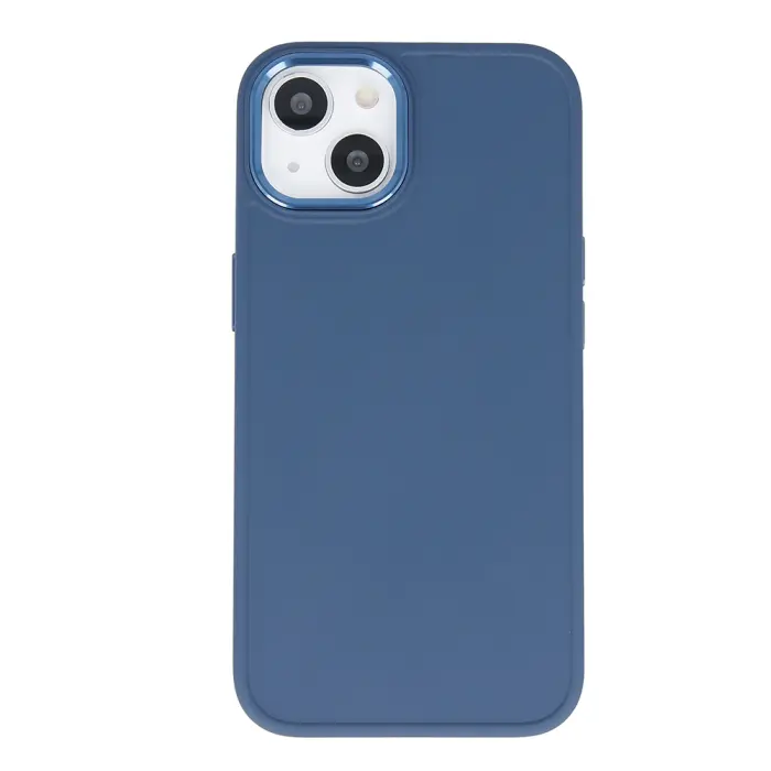 OEM - Satin Skal iPhone 14 Plus Mörkblå Skyddande Elegant