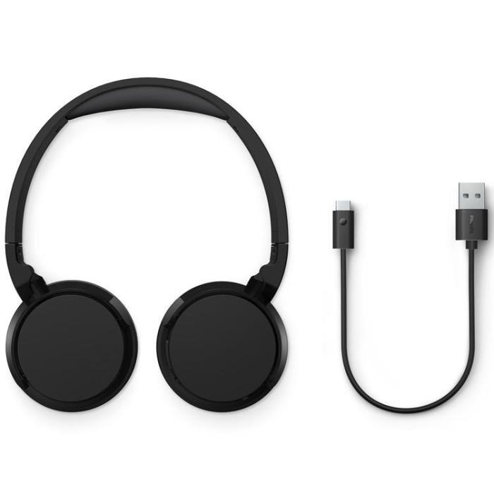Philips - PHILIPS Trådlösa On-Ear Hörlurar,25h Speltid - Svart
