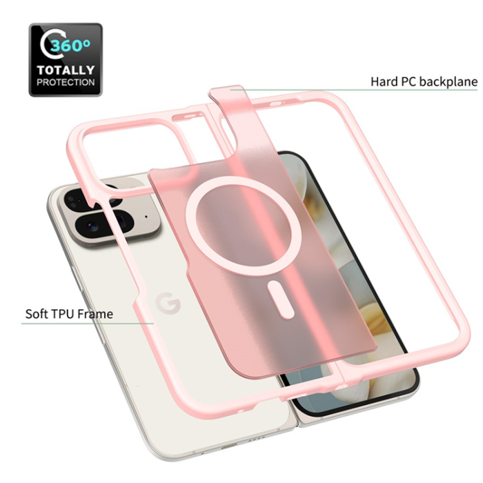 A-One Brand - Google Pixel 10 Pro Fold Mobilskal MagSafe Skin Touch - Rosa