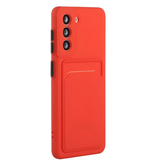 OEM - Galaxy S23 Plus Mobilskal Korthållare TPU - Röd