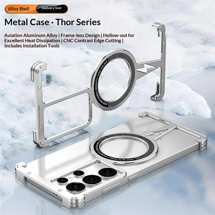 A-One Brand - Mobilskal till Galaxy S25 Ultra MagSafe Bumper Frameless