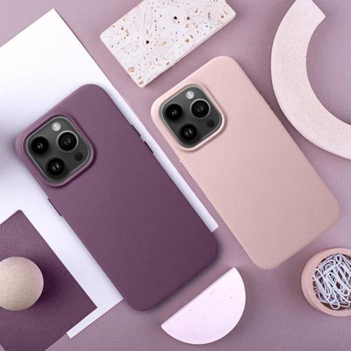 UTGATT1 - iPhone 11 Pro Max Magsafe Skal Läder - Sand Rosa