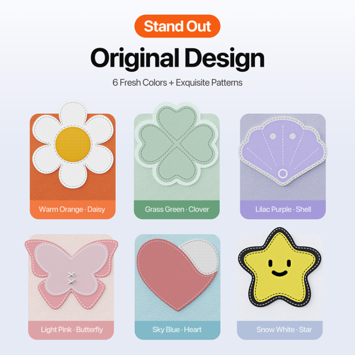 A-One Brand - iPhone 17 Mobilskal MagSafe 4 Colors NFC DIY Smart E-Ink Round