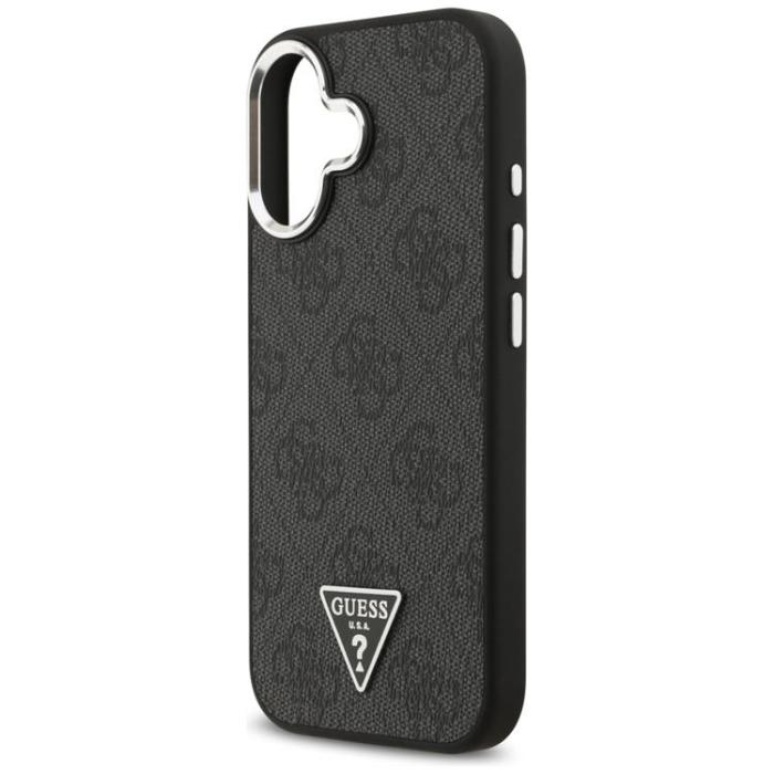 Guess - Guess iPhone 17 Mobilskal MagSafe 4G Triangle Logo - Svart Silver