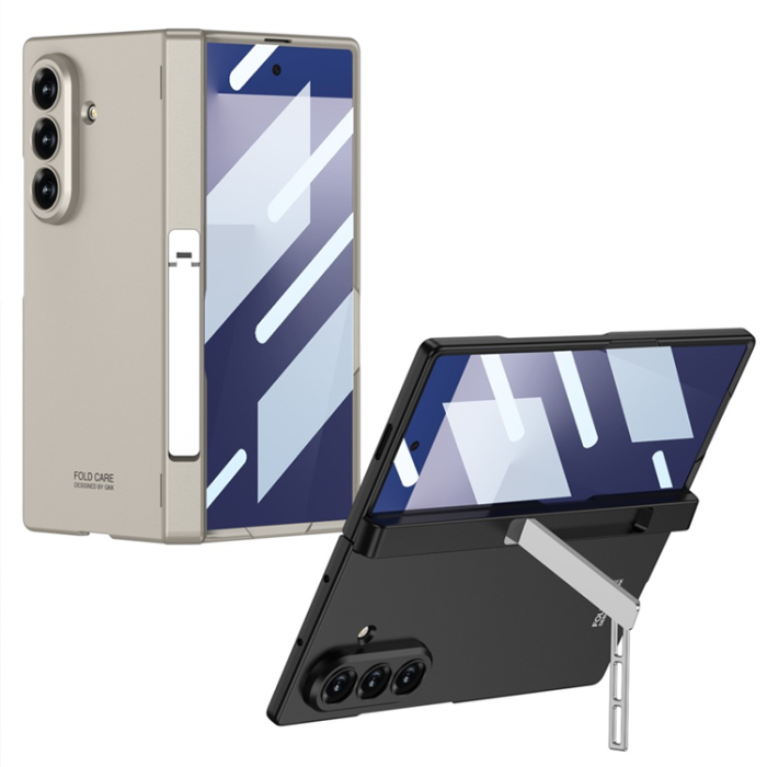GKK - GKK Galaxy Z Fold 7 Mobilskal Hinge Kickstand - Svart