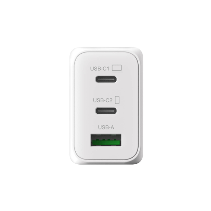 GP - GP Väggladdare 65W GaN Inkl Reseadapter - Vit