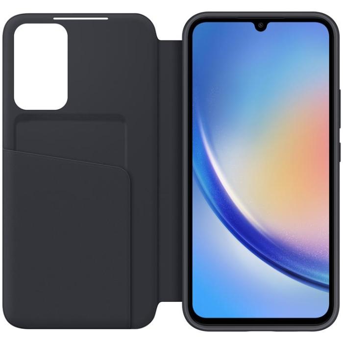 Samsung - Samsung Galaxy A34 5G Plånboksfodral Smart View - Svart