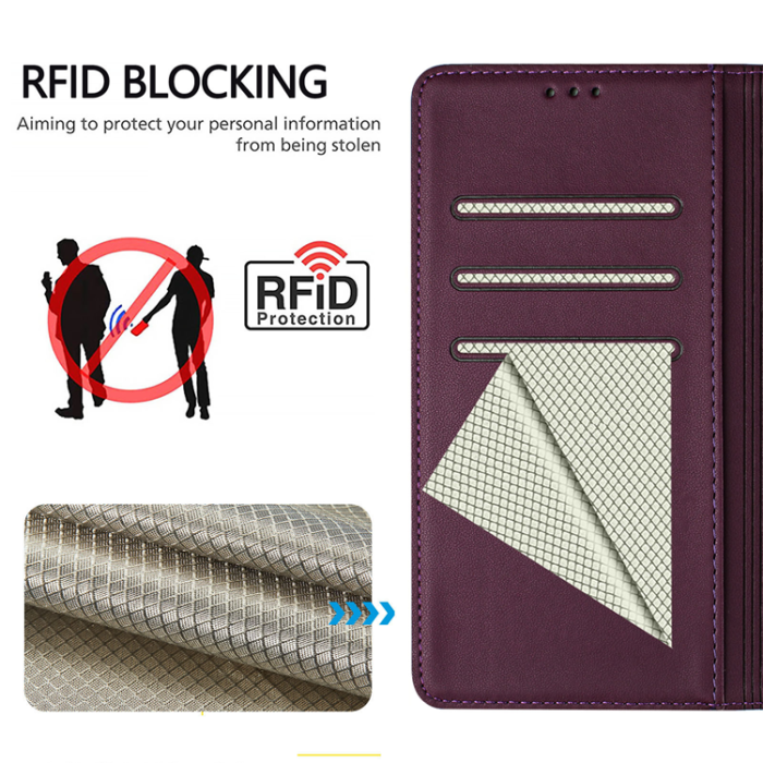 A-One Brand - Nothing Phone (3a) Plånboksfodral Imprinted Honeycomb RFID