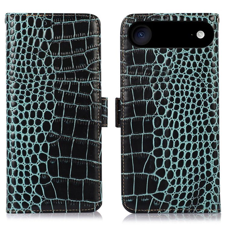 iPhone Air Plånboksfodral Äkta Läder Crocodile - Grön | 2353 | AlltMobil