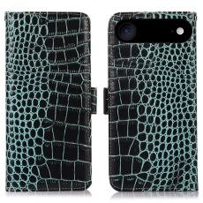 A-One Brand - iPhone Air Plånboksfodral Äkta Läder Crocodile - Grön