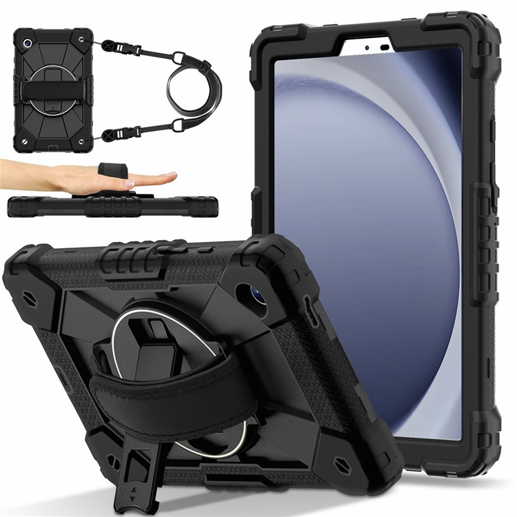Galaxy Tab A11 Mobilskal Kickstand (Svart) | 2353 | AlltMobil