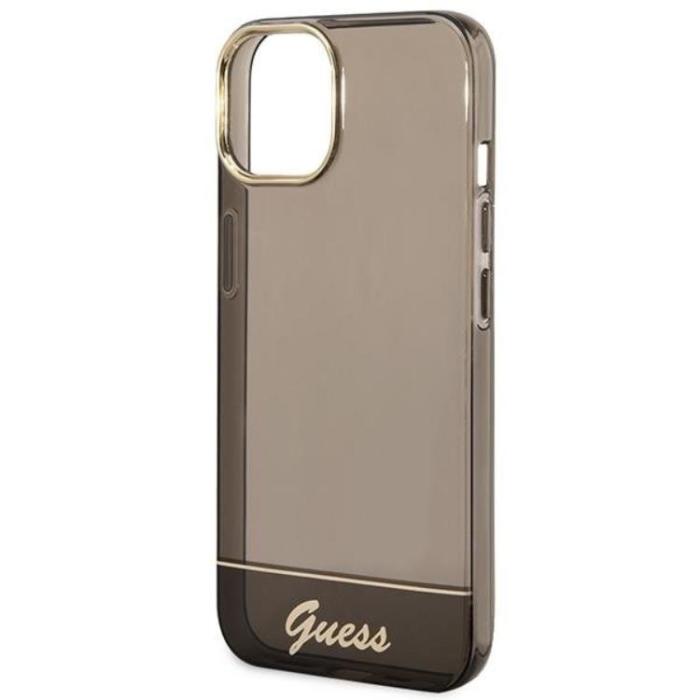 Guess - GUESS iPhone 14 Plus Skal Translucent - Svart