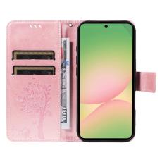 OEM - Samsung Galaxy A57 Pl&aring;nboksfodral Konstl&auml;der - Ros&eacute;guld