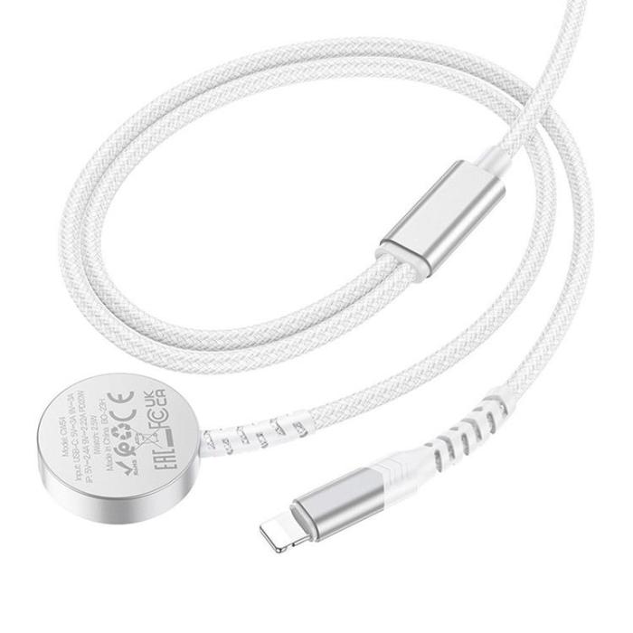 Hoco - Hoco 2-in-1 Trådlös laddare Apple Watch - Vit