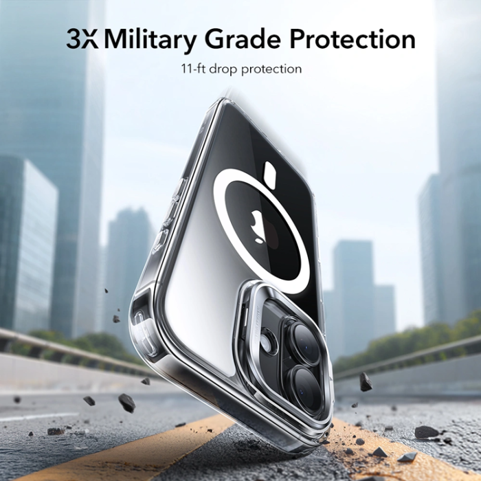ESR - ESR iPhone 17 Mobilskal Magsafe Kickstand Classic Hybird - Clear