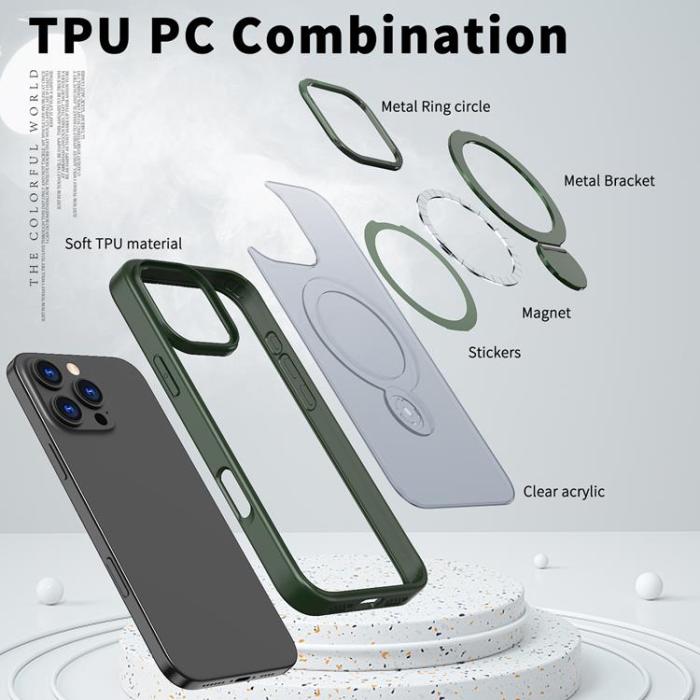 A-One Brand - iPhone 16 Pro Mobilskal MagSafe Rotating Kickstand