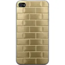 Gustaf - Mobilskal till Apple iPhone 4 med Gyllene Murstenar