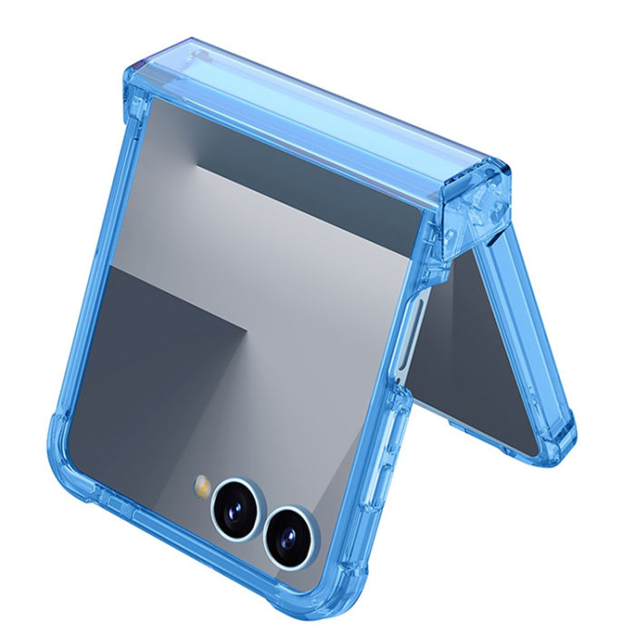 GKK - GKK Galaxy Z Flip 7 Mobilskal MagSafe Airbag Hinge Shockproof - Blå