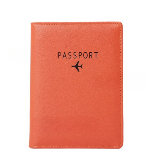 A-One Brand - Passhållare Plånbok RFID Korthållare PU-läder - Orange