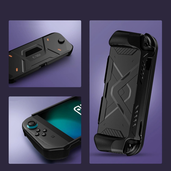 Tech-Protect - Tech Protect Nintendo Switch 2 Fodral Carbonox - Svart