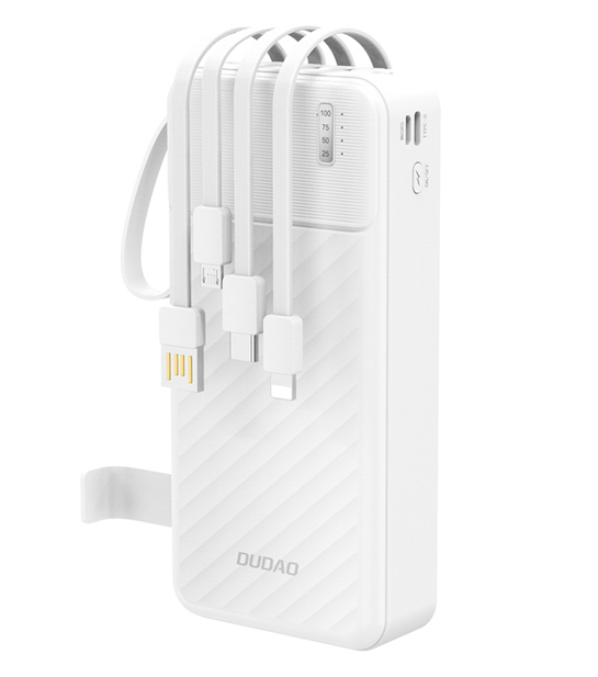 Dudao Powerbank K11 Pro 20000mAh med Kabel (Vit) | 505295 | AlltMobil