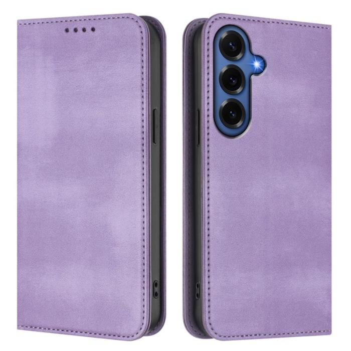 OEM - Samsung Galaxy S26+ Plånboksfodral Konstläder RFID Skydd - Lila