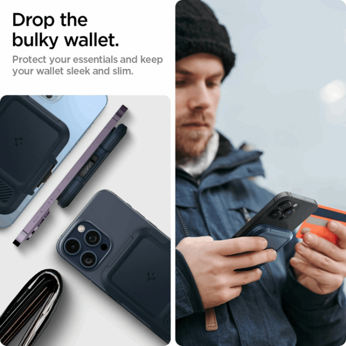 Spigen - Spigen Universal Magsafe Korthållare Lock Fit - Metal Slate
