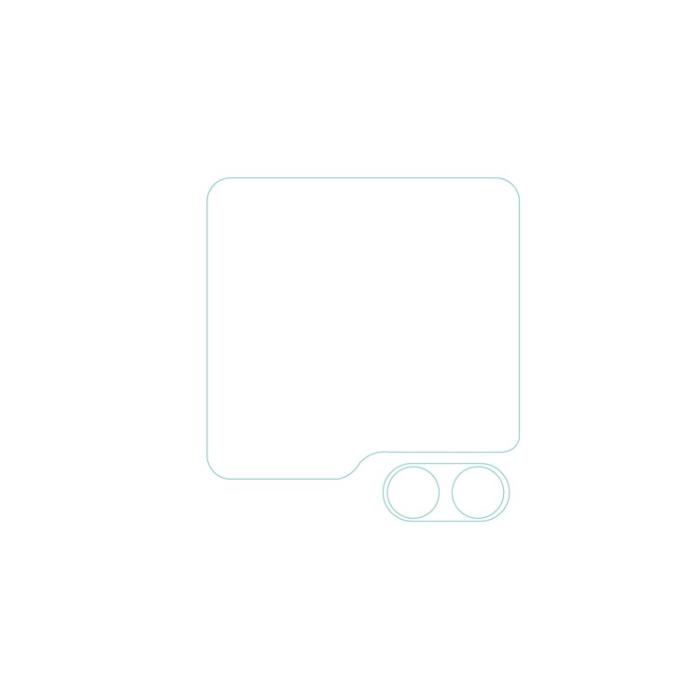 A-One Brand - [1-PACK] Galaxy Z Flip 5 Härdat Glas Skärmskydd - Clear