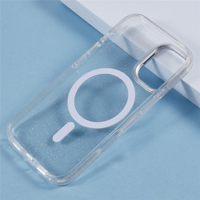 KIGC - KIGC iPhone 16 Mobilskal MagSafe Epoxy Kickstand - Vit