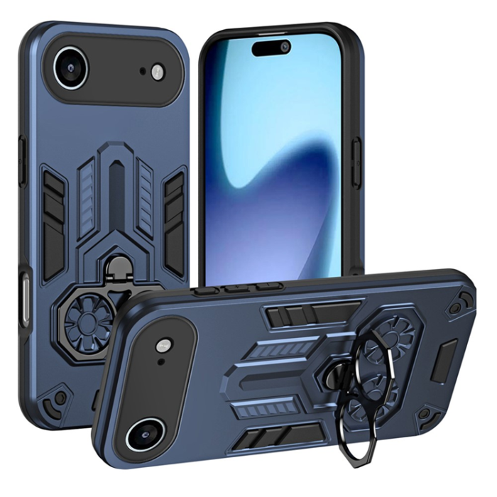 A-One Brand - iPhone 17 Air Mobilskal Ringhållare Kickstand - Marinblå