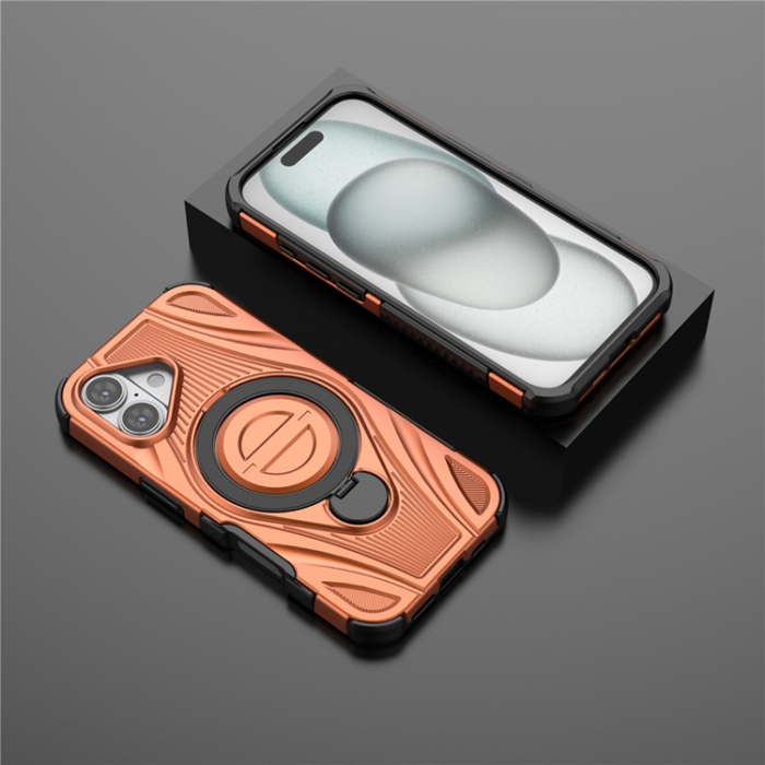 A-One Brand - iPhone 17 Mobilskal MagSafe Magnetic Kickstand - Orange